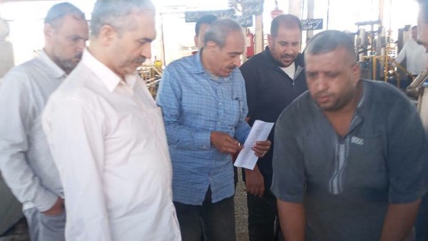جولة مفاجئة لوكيل تموين الشرقية على محطتي تعبئة أسطوانات البوتاجاز