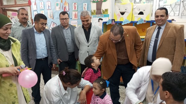 انتشار مكثف لفرق التطعيم بصحة الشرقية في اليوم الأول من انطلاق الحملة القومية ضد الحصبة والحصبة الألمانية مجانًا