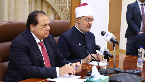 لانطلاق مشروع حصين.. مفتي الجمهورية يستقبل محمد أبوالعينين وكيل مجلس النواب
