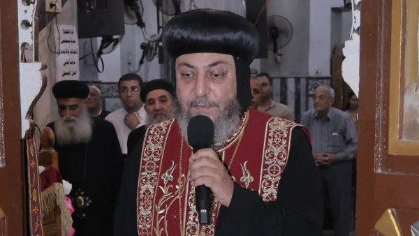 الأنبا أنيانوس يترأس احتفالات عيد استشهاد القديس يوحنا الجندي الأشروبي
