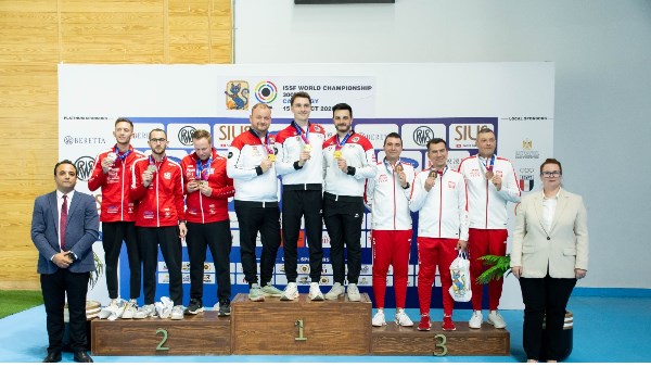 فنلندا تحصد ذهبية نهائي البندقية 300 متر للرجال بكأس العالم للرماية بالعاصمة الجديدة