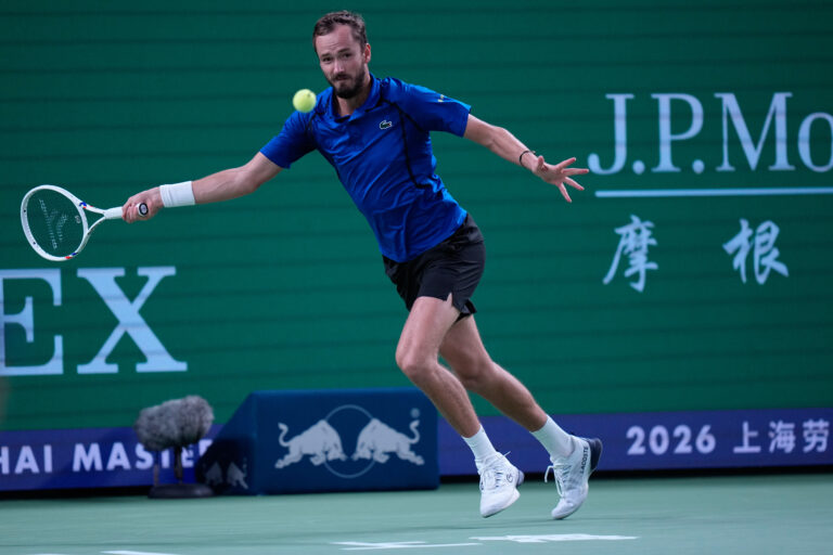 Medvedev sees off Tsitsipas to reach Shanghai Masters quarters