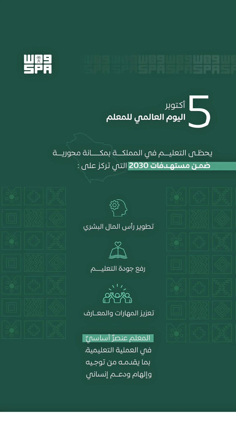 اليـوم العـالمي للمعلـم.. 
رسالة تربوية تصنع أجيال المستقبل