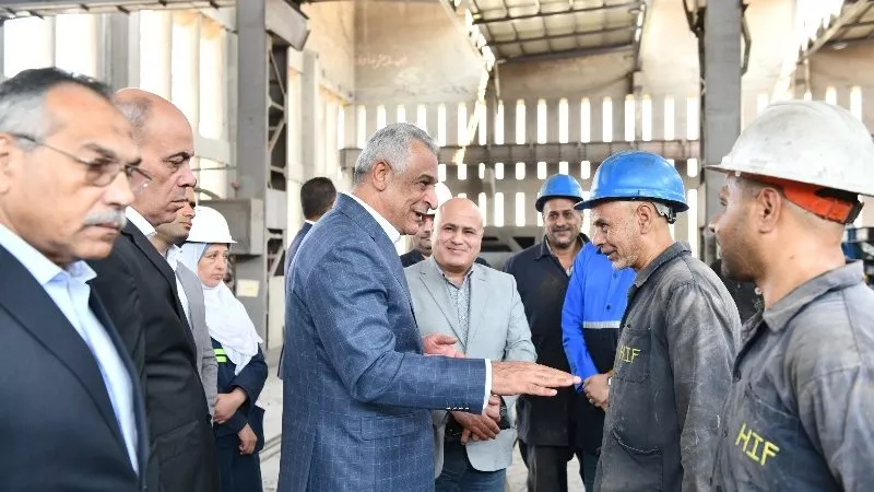 وزير الإنتاج الحربي يتابع كفاءة التشغيل ومعدلات الإنتاج بشركة حلوان للمسبوكات
