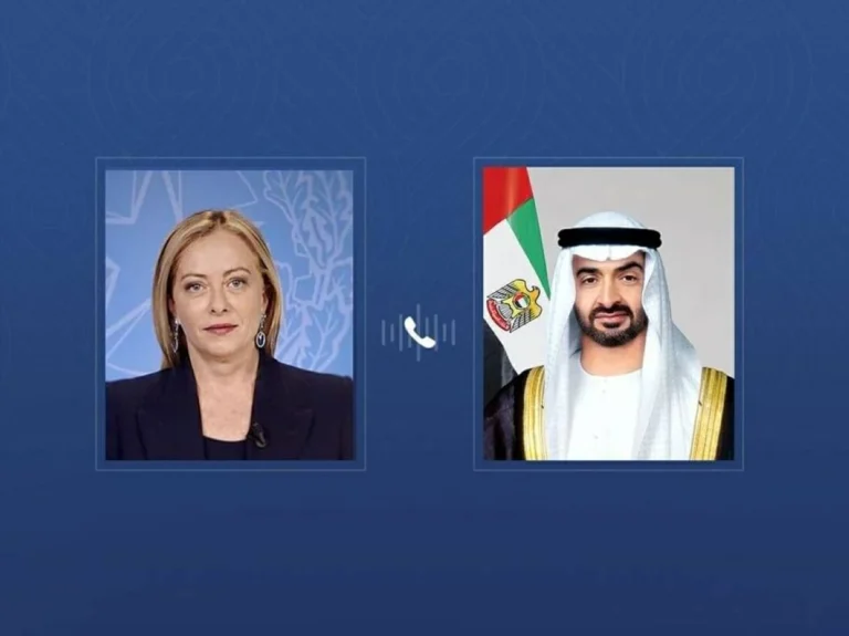 محمد بن زايد وميلوني يبحثان هاتفياً علاقات التعاون والتطورات الإقليمية