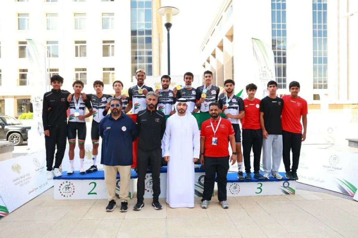 ذهبية وفضية لمنتخب الإمارات في البطولة العربية للدراجات
