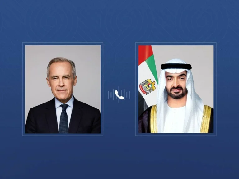 محمد بن زايد ورئيس وزراء كندا يبحثان التطورات في المنطقة