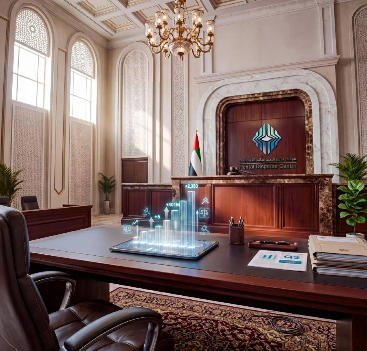 2350 دعوى صلح لمركز فض المنازعات الإيجارية بدبي