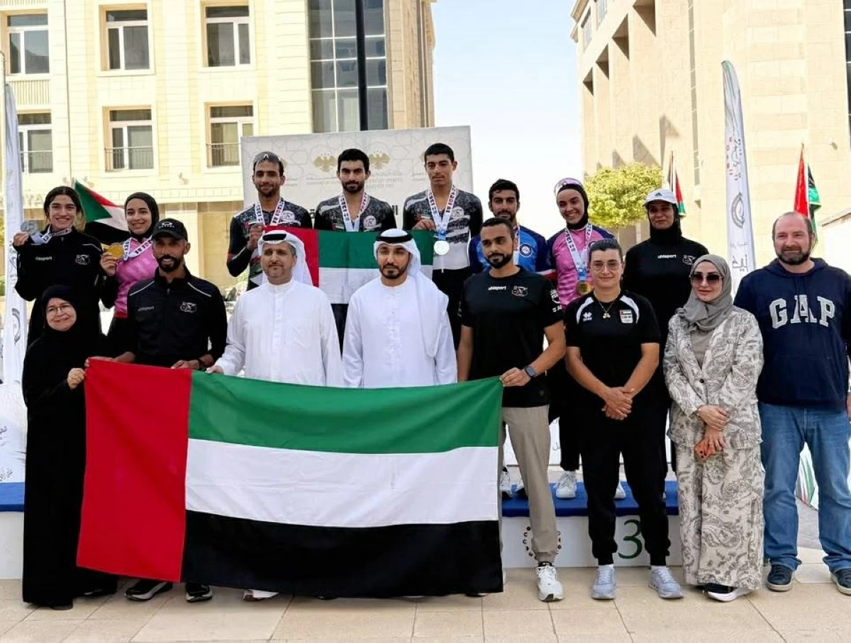7 ميداليات جديدة للإمارات في «عربية الدراجات» بسوريا