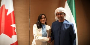 عبدالله بن زايد يبحث تعزيز التعاون مع وزيرة خارجية كندا