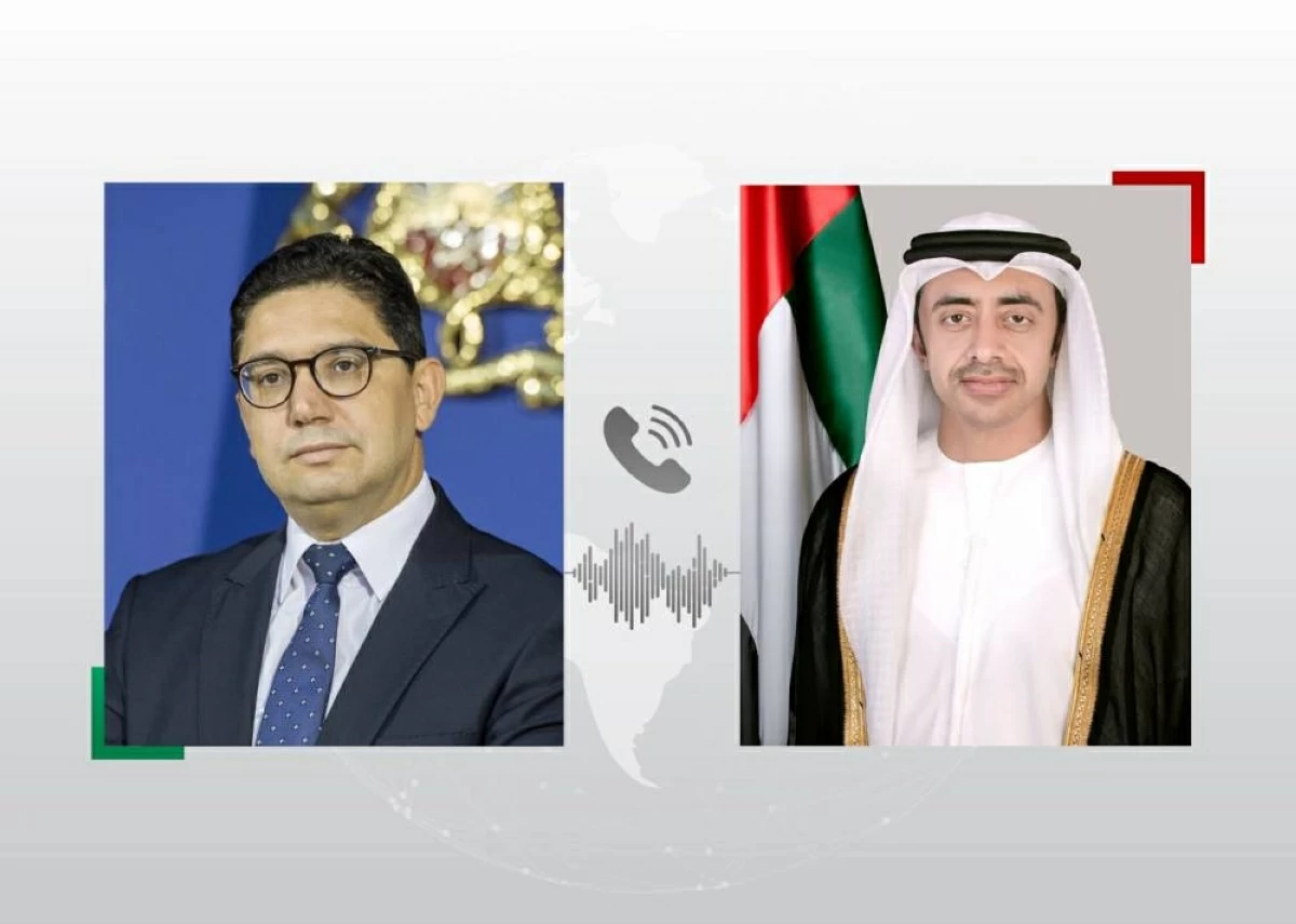 عبدالله بن زايد ووزير خارجية المغرب يبحثان هاتفياً جهود تعزيز الأمن في المنطقة