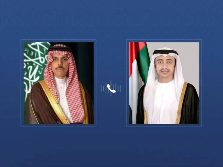 عبدالله بن زايد وفيصل بن فرحان يبحثان هاتفياً المستجدات الإقليمية