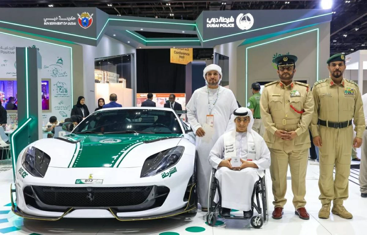 شرطة دبي تجهز «فيراري مانسوري» بحقيبة ذكية لأصحاب الهمم