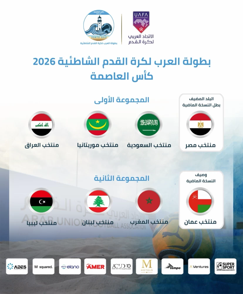 بورسعيد تستضيف «شاطئية العرب» الخامسة