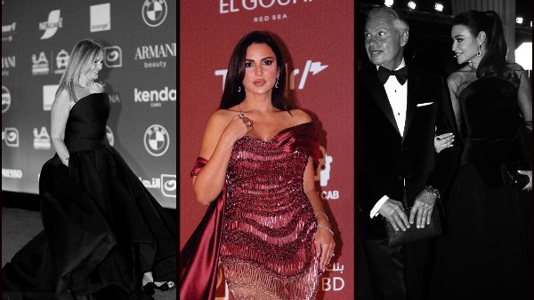 يسرا وليلى علوي وإلهام شاهين وأسر ياسين على السجادة الحمراء في افتتاح مهرجان الجونة.. صور