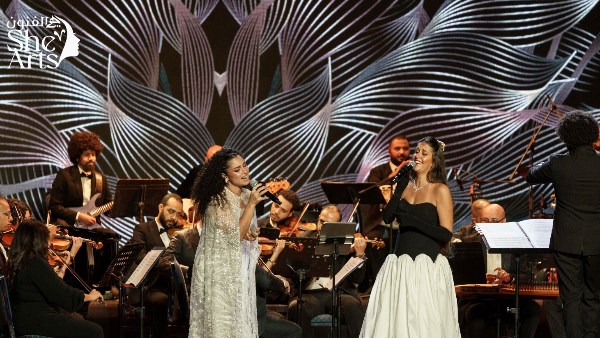 فرح الديباني ونسمة محجوب تفتتحان فعاليات مهرجان هي الفنون She Arts بعرض Opera Meets Pop.. بالصور