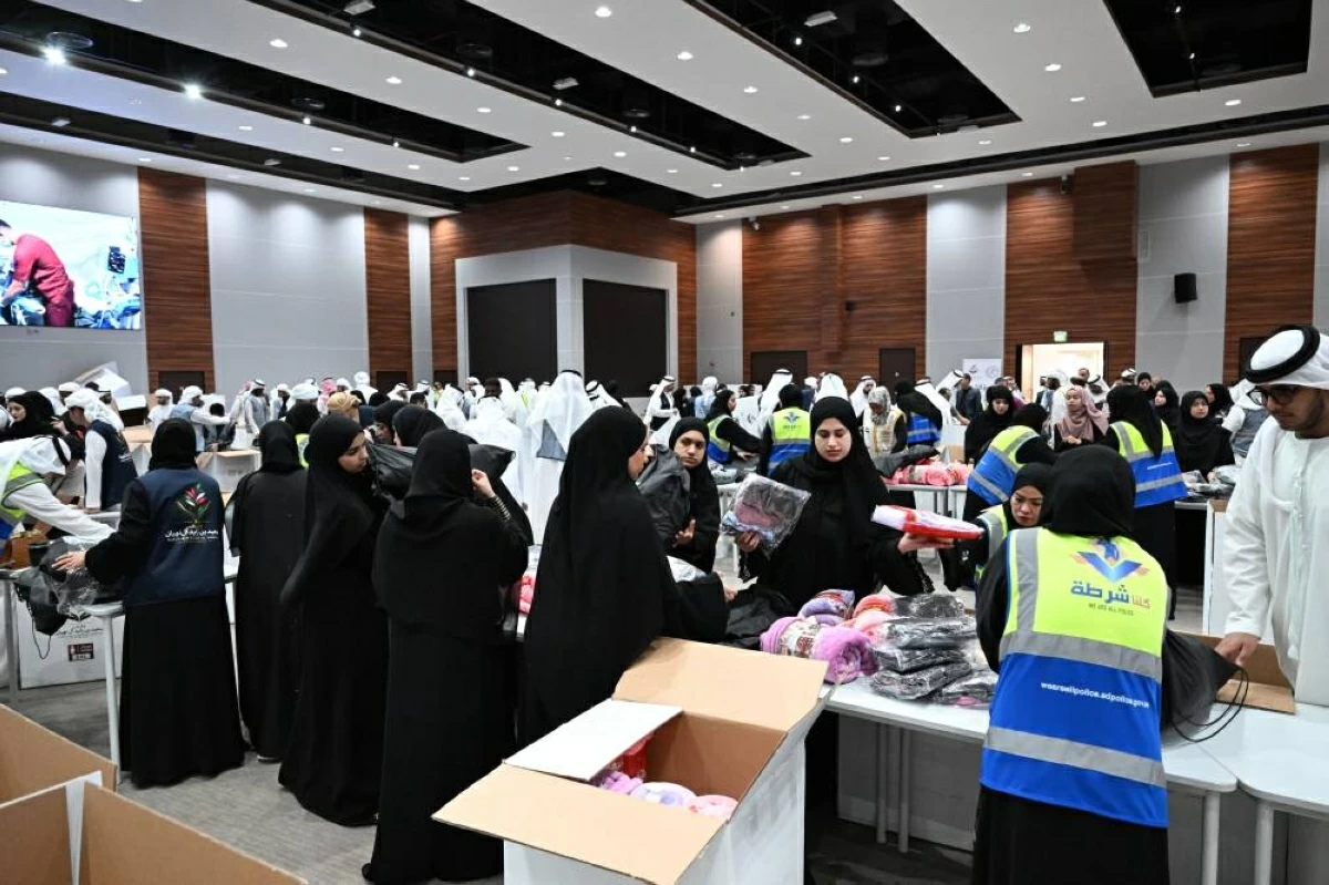 وقف «سعيد بن زايد» يدعم غزة بـ10 آلاف حقيبة شتوية