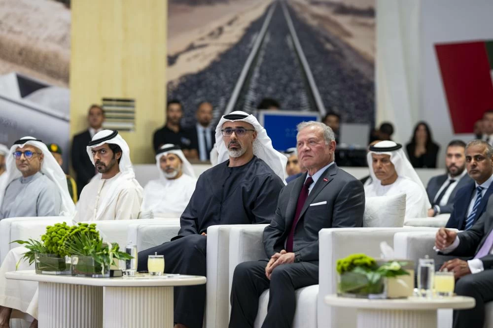 King of Jordan and Crown Prince of Abu Dhabi witness groundbreaking ceremony for Aqaba-Al-Shidiyeh-Maan Railway Project