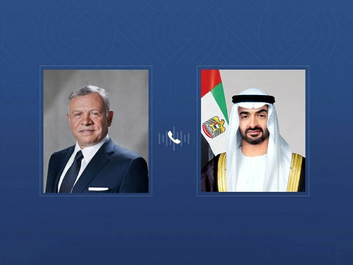 محمد بن زايد يعزي ملك الأردن في ضحايا استهداف كنيسة في الكرك