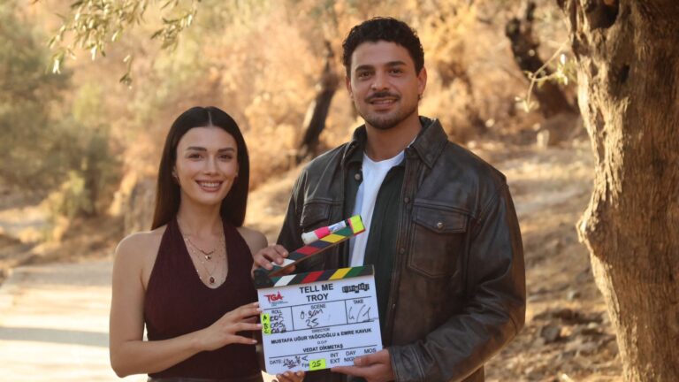 Halit Özgür Sarı and Özge Yağız reunite for ‘Tell Me Troy’ as filming wraps