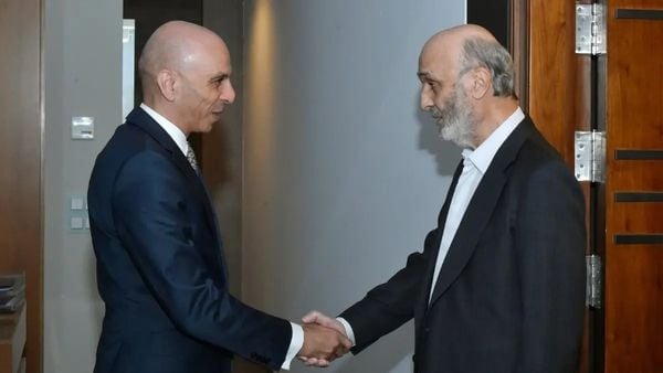 جعجع يستقبل السفير المصري الجديد