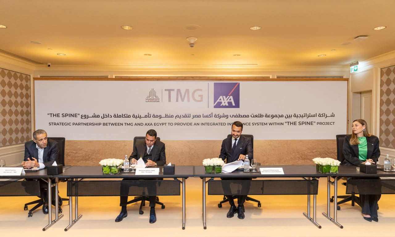 TMG partners with AXA Egypt to offer 10-year medical insurance for ‘The Spine’ property buyers