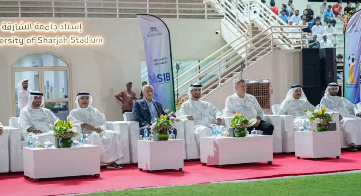 سلطان بن أحمد يتوّج بطل كأس رئيس جامعة الشارقة لكرة القدم