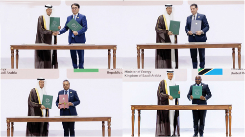 4 مذكرات تفاهم مع منغوليا وتنزانيا وقبرص وموريشيوس للتعاون في مجالات الطاقة