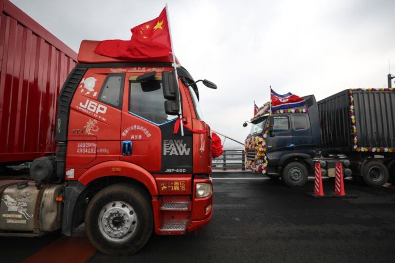 North Korea’s Kim crosses new bridge into China as trade ties warm
