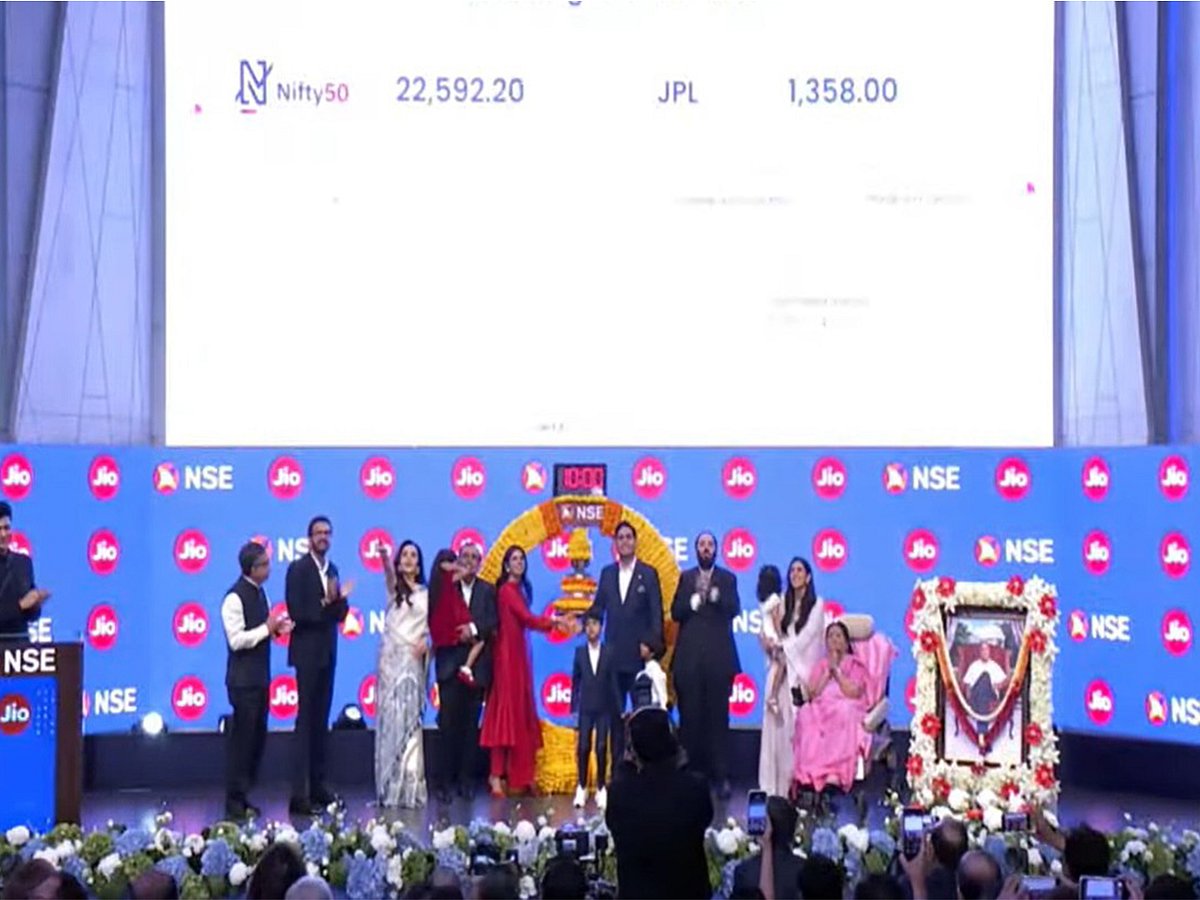 Jio Platforms lists at 21.36% premium even as Indian markets retreat