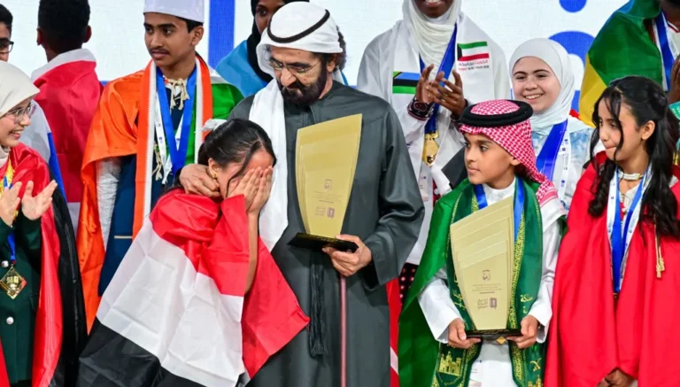 المصرية ميار عثمان بطلةً لـ”تحدّي القراءة العربي” 2026… وحاكم دبي محمد بن راشد يُكرّم الفائزين (صور)