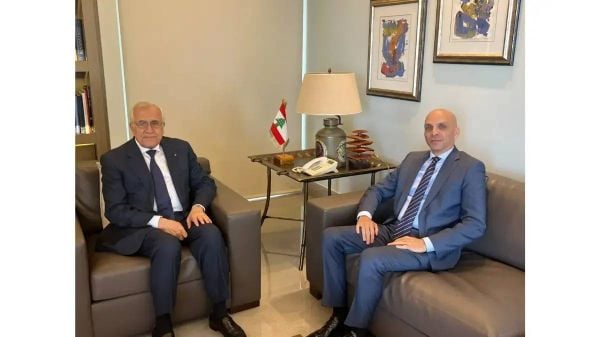لقاء بين سليمان والسفير المصري الجديد.. بحث في التطورات الإقليمية