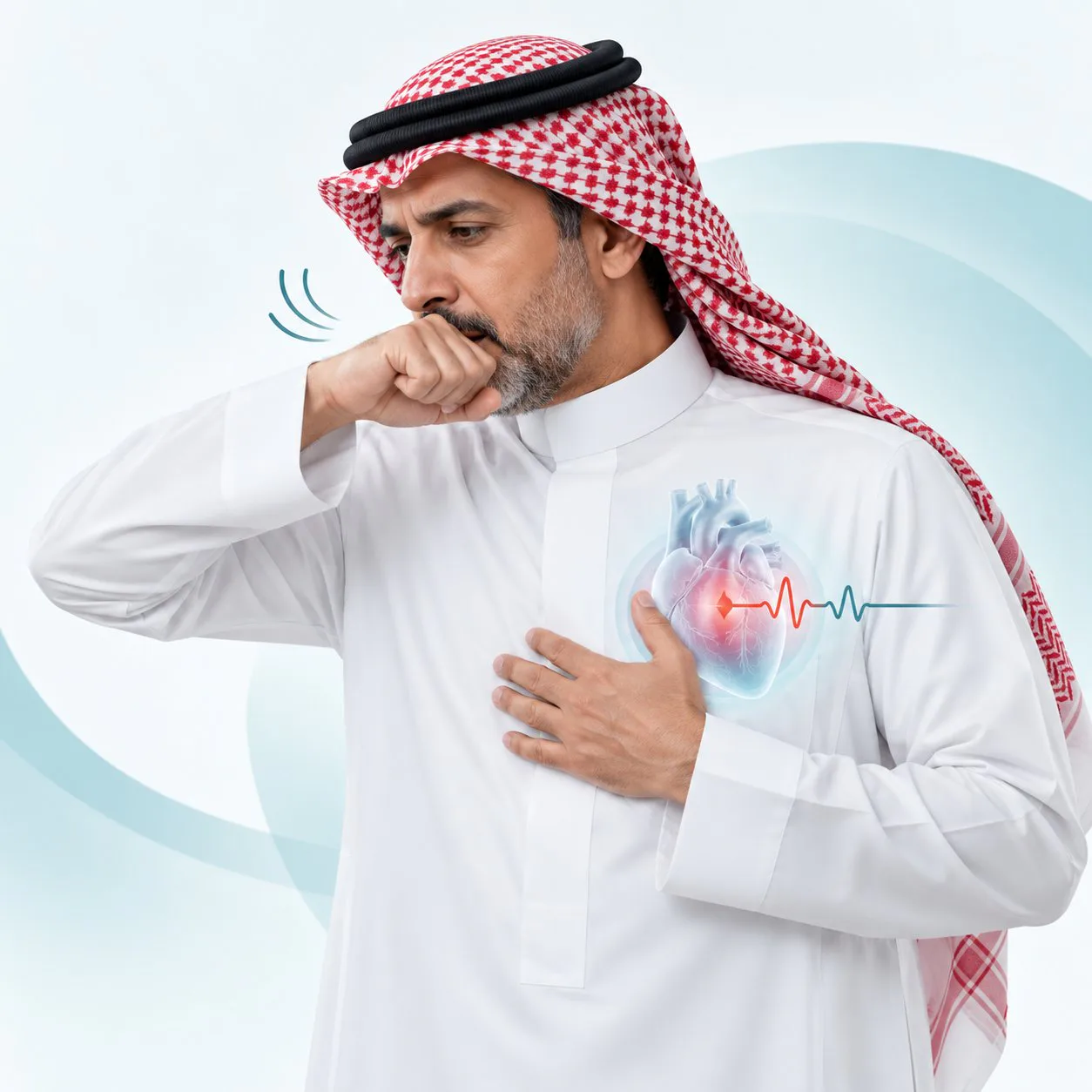 استشاري قلب يكشف سبب الكحة المصاحبة للنبضات الزائدة