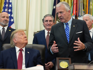 Trump plugs $54 billion natural gas project in Alaska, flanked by senator in tight race