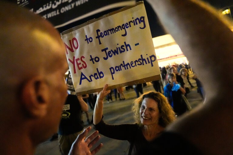 Israeli protesters demand opposition ally with Arab parties to oust Netanyahu